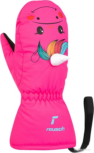 Горнолыжные варежки Reusch Sweety Mitten 6285470-9034 (р-р 3, Pink Unicorn)