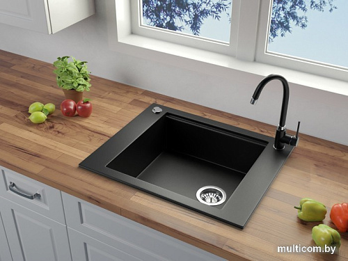 Кухонная мойка Teknoven START MAX STX-CM10-BA 62,2x50,0 (черный)