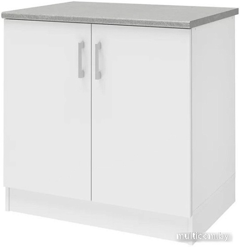 Шкаф напольный Stolline Уют 275.04МСТ (белый/белый)