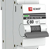 Выключатель автоматический EKF PROxima ВА 47-100 1P 80A (C) 10kA mcb47100-1-80C-pro