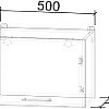 Шкаф навесной Интерлиния Мила Лайт ВШГ50-360 (вудлайн кремовый)