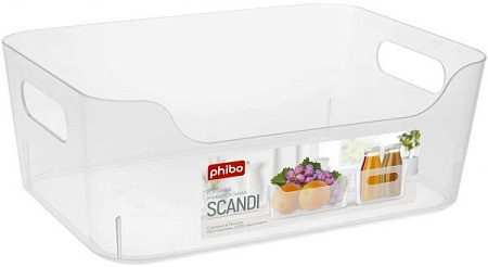 Корзина Phibo Scandi 3.1 л 433237001 (прозрачный)