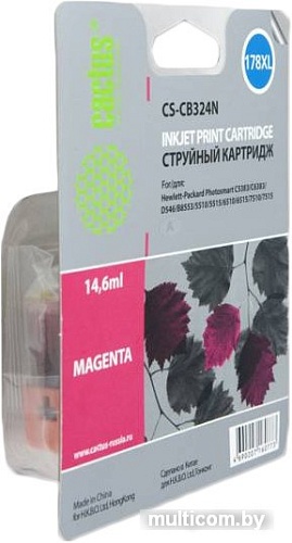 Картридж CACTUS CS-CB324N (аналог HP 178XL (CB324HE))