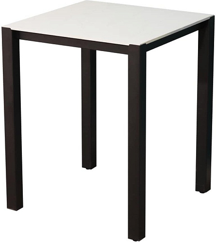 Стол Millwood Сеул керамогранит 60x60x75 (мрамор канцоне/металл черный)