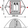 Треккинговая палатка TRAMP Lite Tourist 2 (песочный)