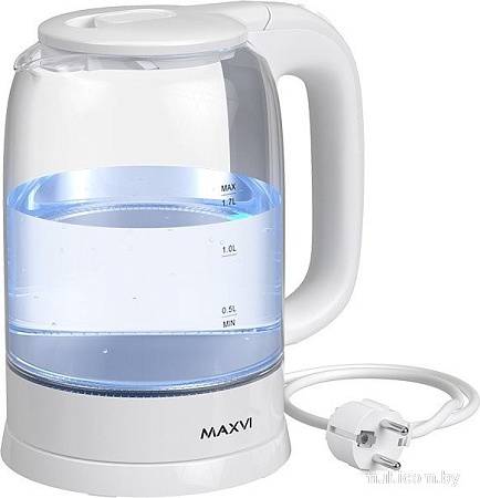 Электрический чайник Maxvi KE1741G (белый)