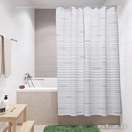 Шторка-занавеска для ванны Fora FOR-BRK205W