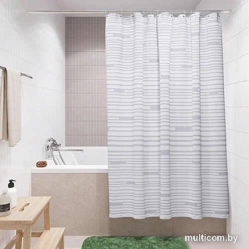 Шторка-занавеска для ванны Fora FOR-BRK205W