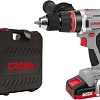 Дрель-шуруповерт Crown CT21090HMX-4 BMC (с 2-мя АКБ 4Ah, кейс)