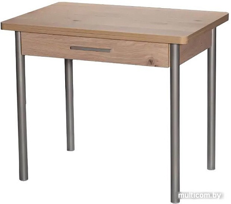 Древпром М20 90x60 с ящиком (металлик/дуб эврика)