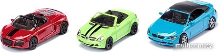 Набор Siku Mercedes SLK и Audi R8 Spyder и BMW 645i 6314