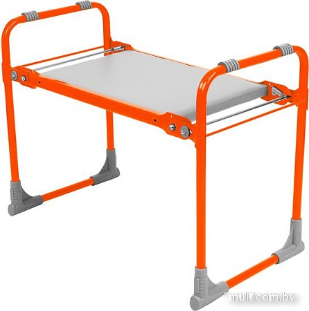 Скамейка Nika садовая с мягким сиденьем складная СКМ (оранжевый)