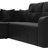 Угловой диван Mebelico Кембридж угловой 108832 (левый, экокожа, черный)