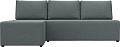 Угловой диван Лига диванов Поло левый 125835L (рогожка амур серый)