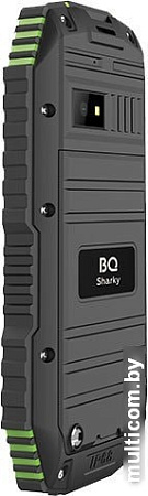 Мобильный телефон BQ-Mobile BQ-2447 Sharky (черный/зеленый)