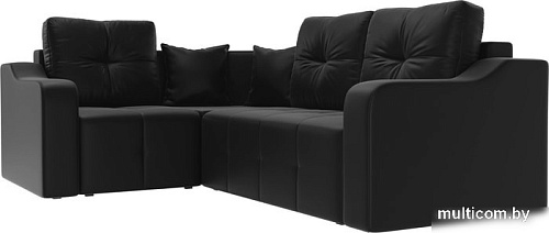 Угловой диван Mebelico Кембридж угловой 108832 (левый, экокожа, черный)