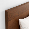 Кровать Ikea Мальм 200x90 (коричневый ясень, Лонсет) 992.278.77