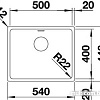 Кухонная мойка Blanco Andano 500-IF (без клапана-автомата) [518315]