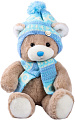 Классическая игрушка Milo Toys Little Friend Мишка в шапке и шарфе 9905642