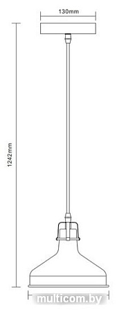 Подвесная люстра Camelion PL-425S C71/13025 (White/Chrome)