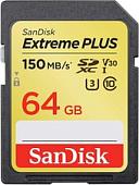Карта памяти SanDisk Extreme PLUS SDSDXW6-064G-GNCIN SDXC 64GB