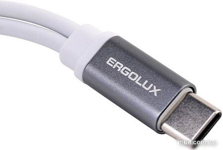 Адаптер Ergolux ELX-CSA02-C01 USB Type-C/Lightning (0.12 м, белый)