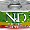 Консервированный корм для кошек Farmina N&amp;D Prime Chicken &amp; Pomegranate Kitten 80 г