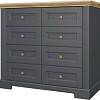 Комод WellMaker Патриция Скандия К1-100 (графит/дуб артизан)