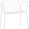 Стул Stool Group Дели с подлокотниками LV-107-9016 (металл белый)