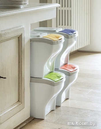 Контейнер для раздельного сбора мусора Bama Pattumiera Poker 1 Pz (синий)