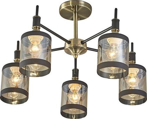 Escada Detroit 599/5P E27*60W Antique brass/Black