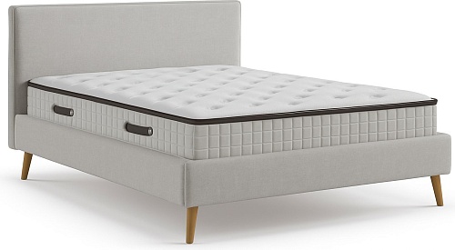 Кровать Sonit Narsis 140x200 велюр River (01 крем)