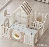 Игровой манеж UNIX kids DeLuxe House&Storage 150х180 Camel PPLXSWH180WC