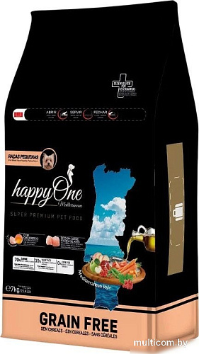 Сухой корм для собак HappyOne Mediterraneum со свежим яйцом и свежим мясом птицы 7 кг