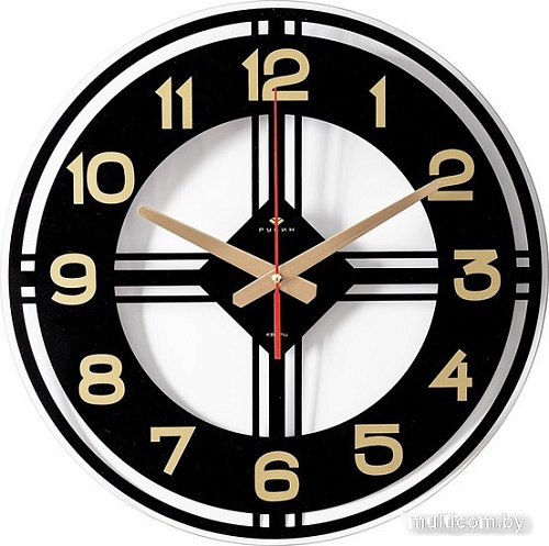 Настенные часы Рубин Золотые цифры 4041-012