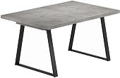 Кухонный стол Висанти Плюс Лофт 120-160x80 (бетон/каркас черный)
