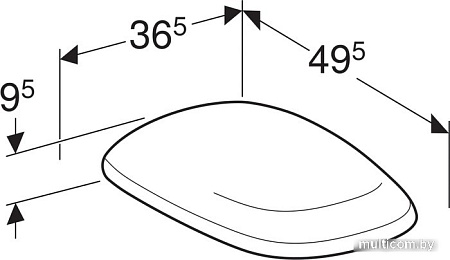 Сиденье для унитаза Geberit Citterio 500.540.01.1