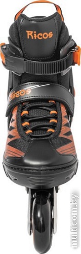 Роликовые коньки Ricos Stream PW-153B L (р. 40-43, черный/оранжевый)