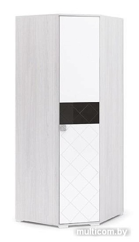 Шкаф-пенал Стендмебель Сальма ШУ-021 (белый глянец/ясень анкор)