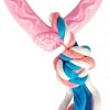 Игрушка для собак Duvo Plus Сердце c веревками 11427/pink