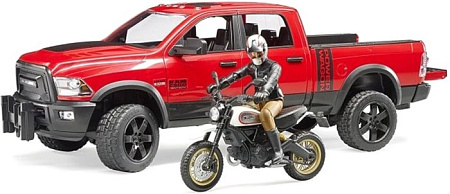 Bruder RAM 2500 Power Wagon including Ducati Desert Sled 02502