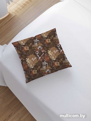 Чехол на подушку JoyArty Кофейный принт sl_29916