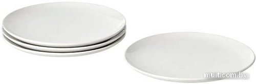 Набор обеденных тарелок Swed House Sidoplatta MR3-31 (белый)