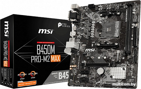 Материнская плата MSI B450M PRO-M2 MAX