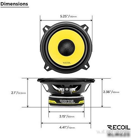 Компонентная АС Recoil Yellow RLM-525 Comp