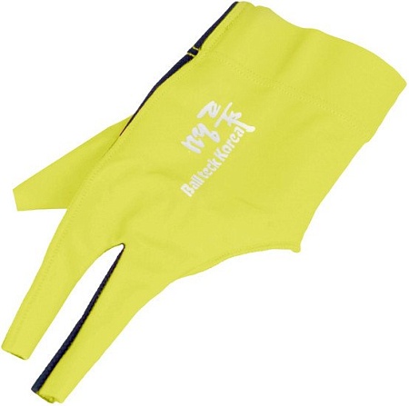 Перчатки для бильярда Ball Teck 3 45.252.03.6 (1 шт, черный/желтый)