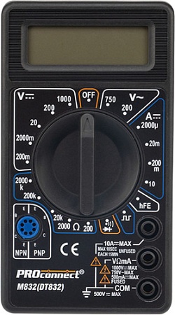 Мультиметр PROconnect M832 (DT832)
