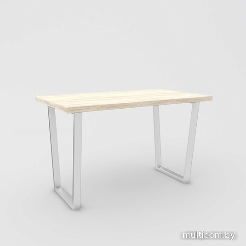 Кухонный стол Hype Mebel Трапеция 110x70 (белый/древесина белая)