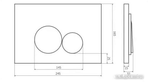 Панель смыва Axus 097EB