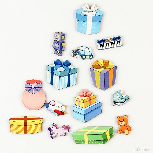 Сортер Smile Decor Рамка-вкладыш. Мешок с подарками 10100241